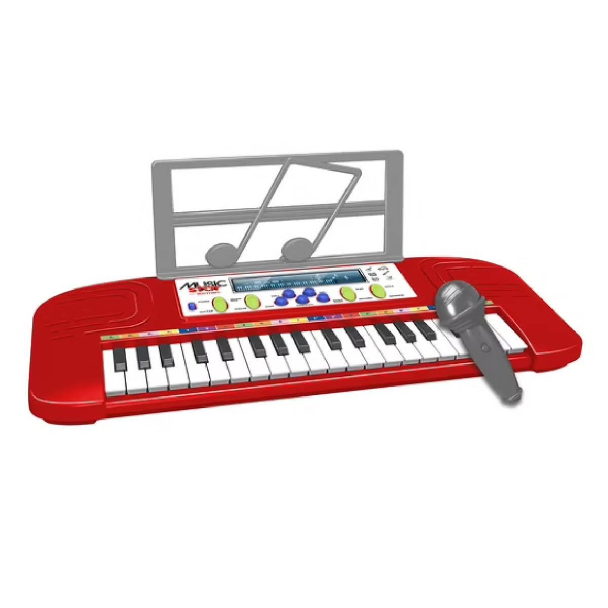 Musicstar - Piano rojo con 37 teclas y micrófono | Teclados | Toys"R"Us  España