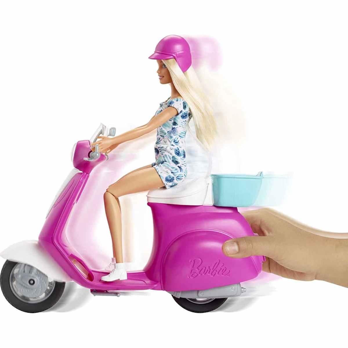 Barbie - Muñeca y moto scooter | Vehiculos | Toys"R"Us España