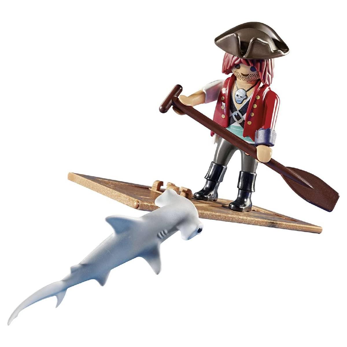 Playmobil - Pirata con balsa y tiburón martillo - 70598 | Playmobil  Especiales | Toys"R"Us España