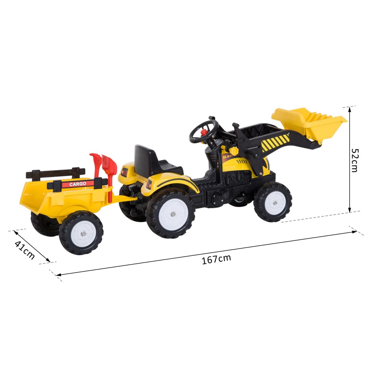 Homcom - Tractor Excavadora Infantil con Cargador | Miscellaneous |  Toys"R"Us España