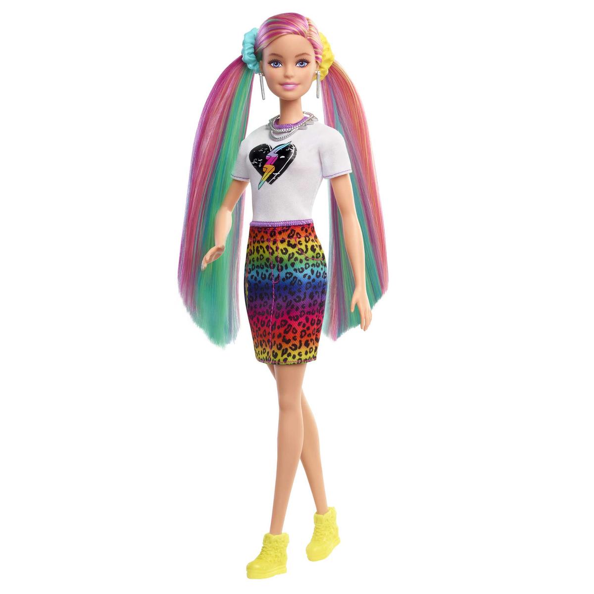 Barbie - Muñeca Pelo arcoíris y leopardo | Muñecas Tv | Toys"R"Us España