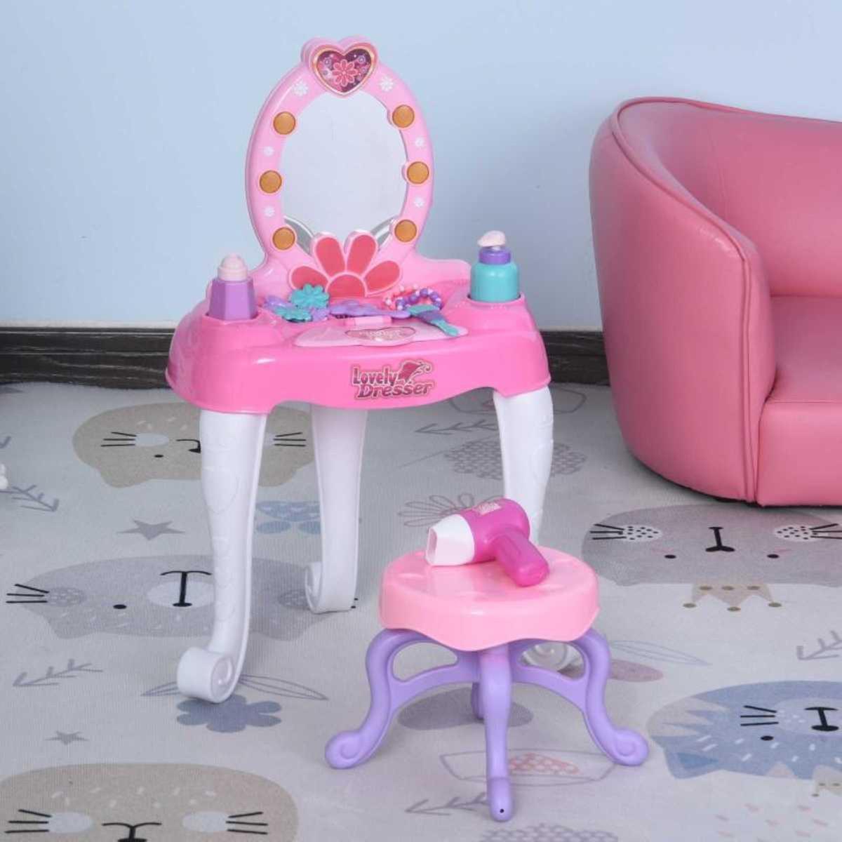 Homcom - Tocador infantil con espejo y música | Accesorios (muebles Y  Casas) | Toys"R"Us España