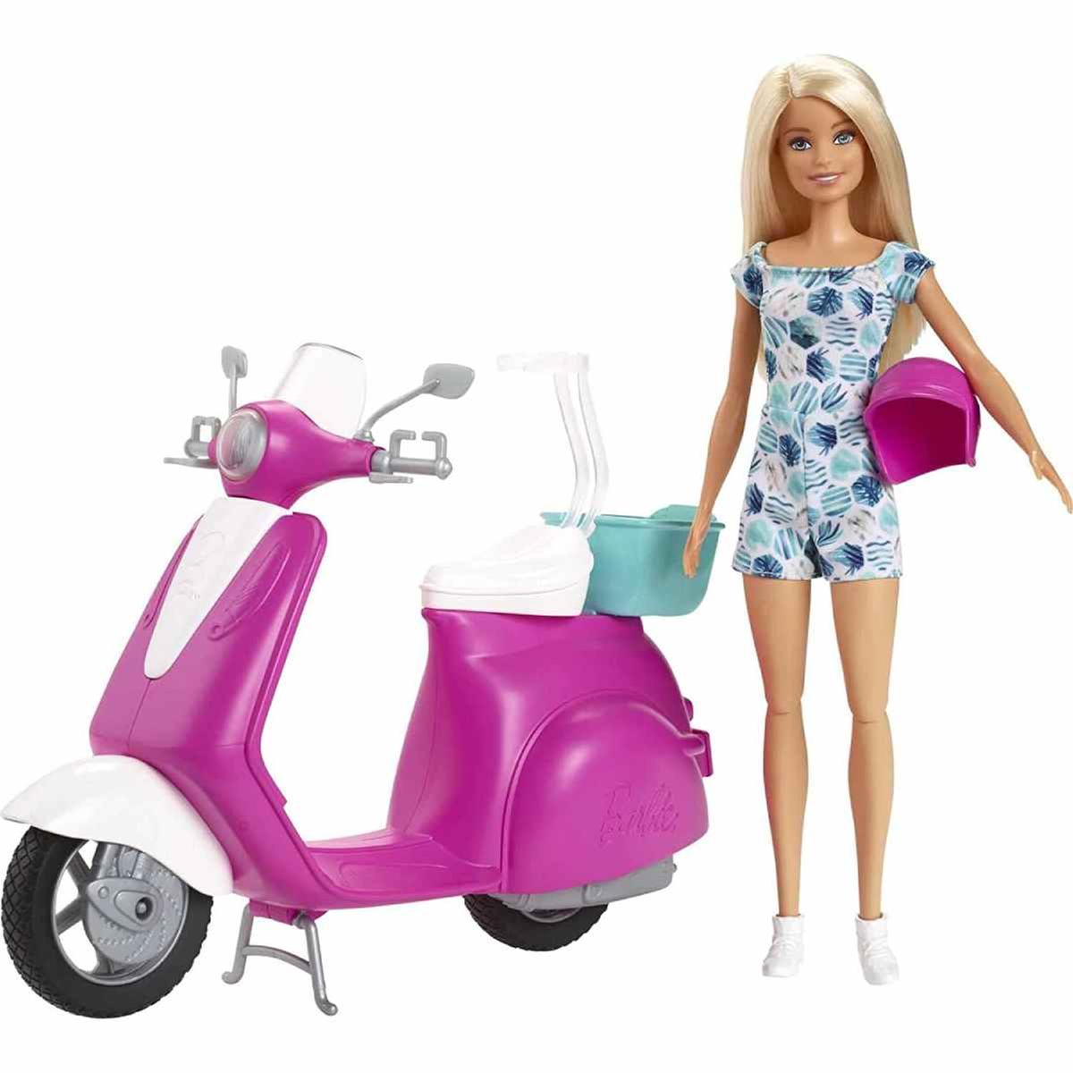 Barbie - Muñeca y moto scooter | Vehiculos | Toys"R"Us España
