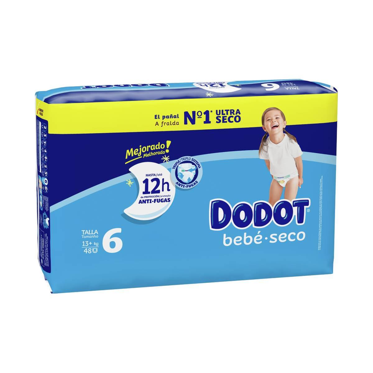copy of Dodot Bebé-Seco Pañales Talla 6, 48 Pañales, 13 kg+