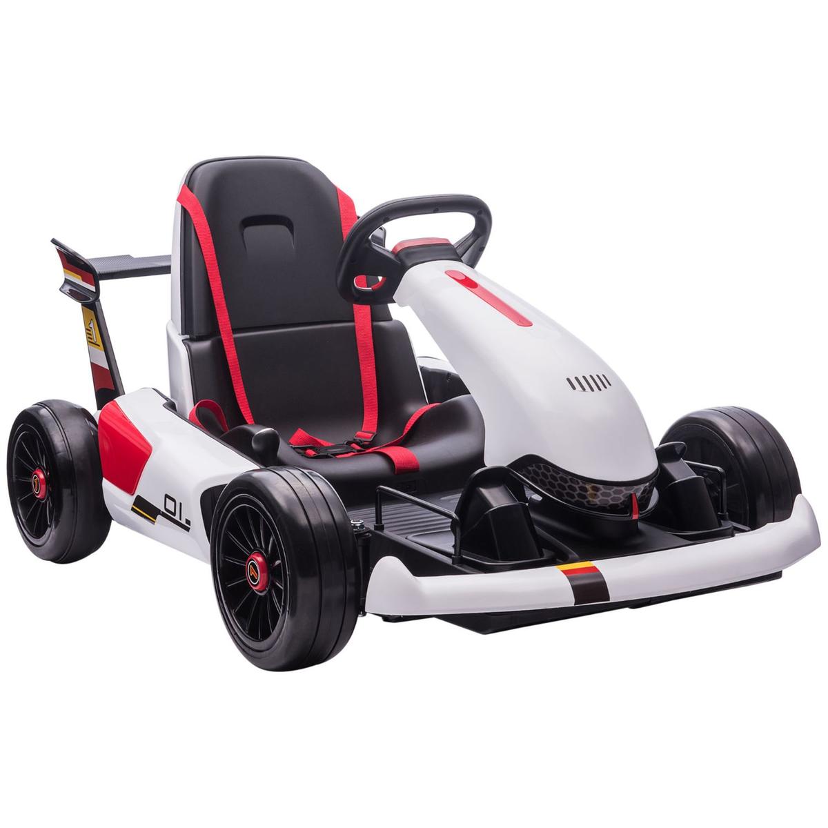 Homcom - Go Kart eléctrico blanco | Go Karts | Toys"R"Us España