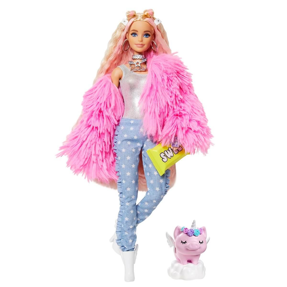 Barbie - Muñeca Extra - Pelo rubio y rosado | Barbie Fashionista |  Toys"R"Us España