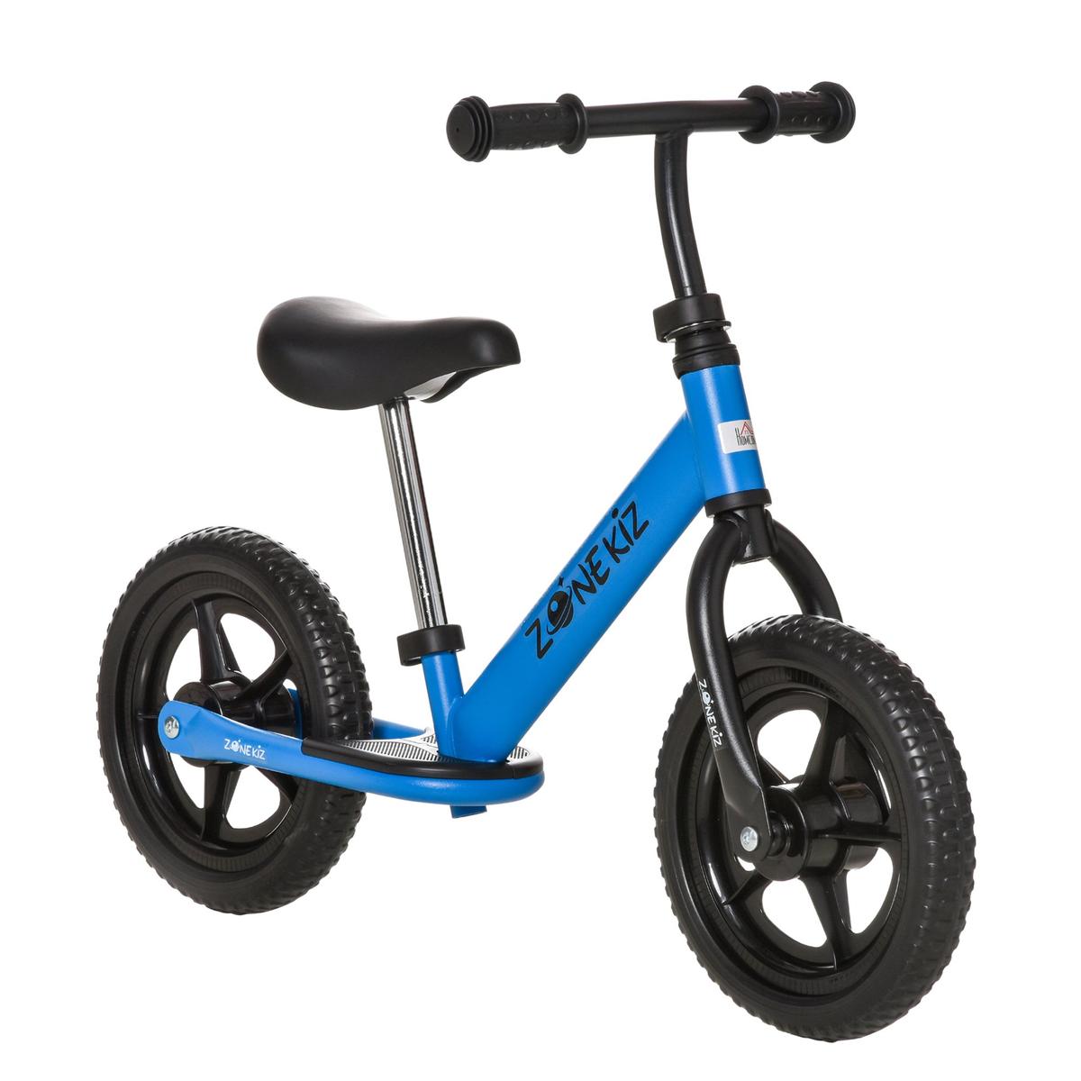 HOMCOM Bicicleta Sin Pedales para Niños Mayores de 2 Años Bicicleta  Entrenamiento Equilibrio con Sillín Regulable Acolchado Rueda  Antideslizante Carga 25 kg 85x36x54 cm Color Azul : : Juguetes y  juegos