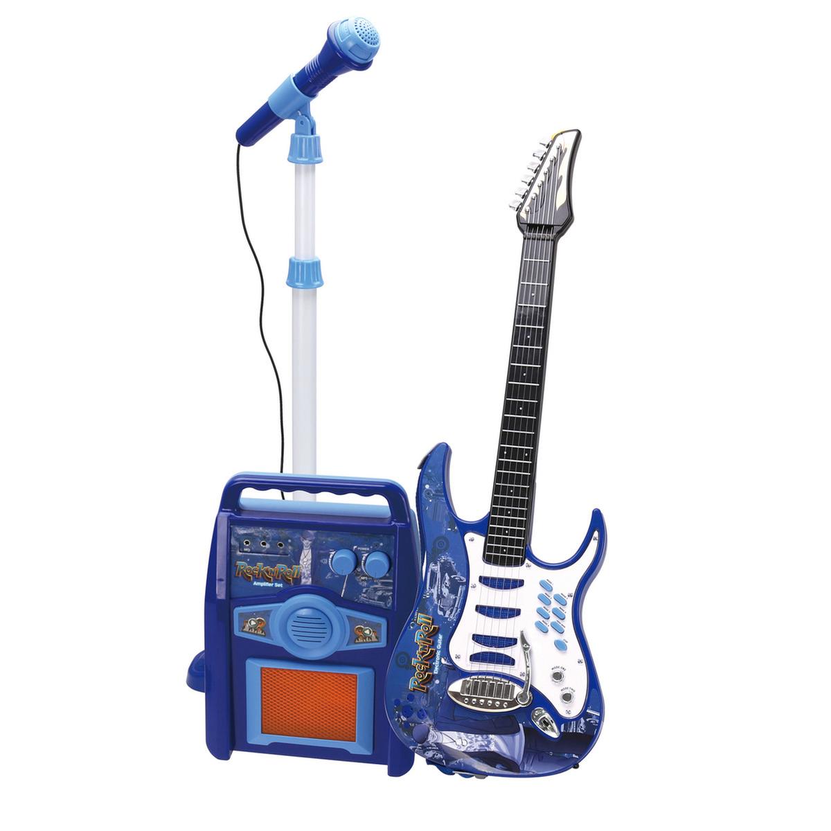 Set de Guitarra Eléctrica con Amplificador y Micrófono - Azul | Bruin  Música | Toys"R"Us España