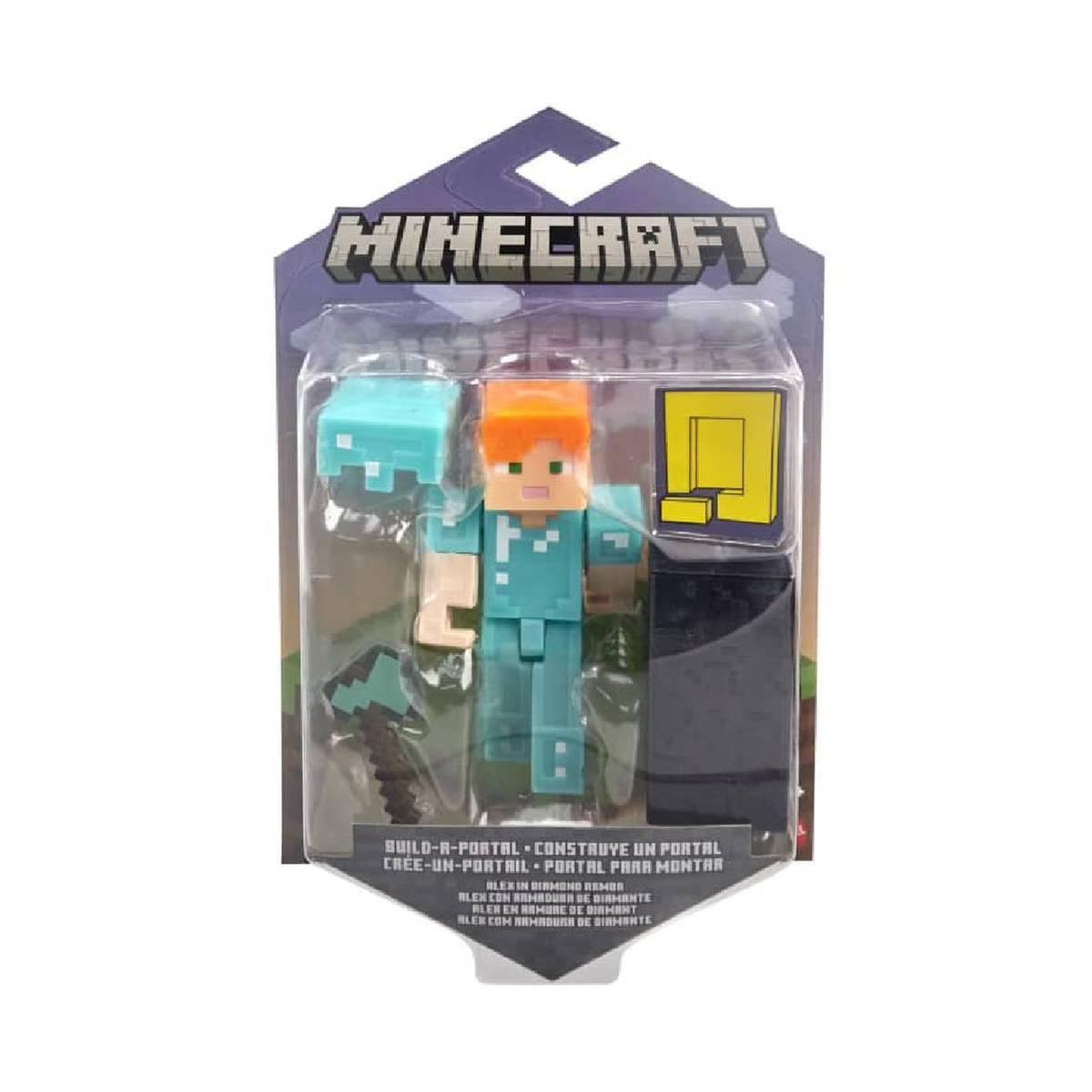 Minecraft - Figura Alex con armadura de diamante | Minecraft | Toys"R"Us  España