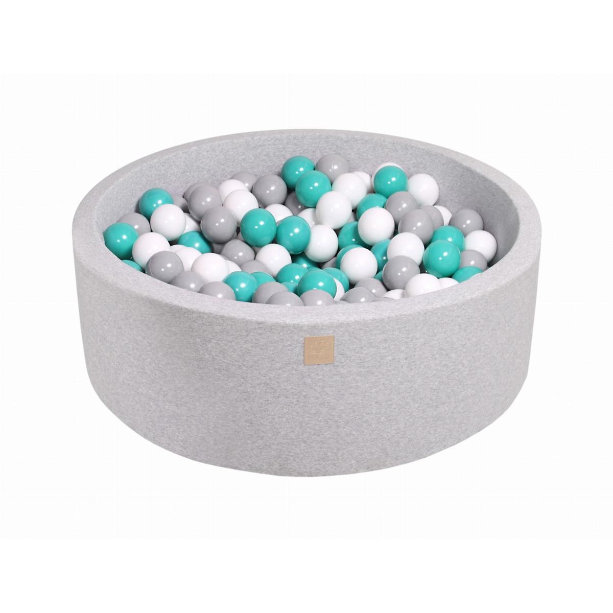 MeowBaby - Piscina redonda de bolas gris 90 x 30 cm con 200 bolas  blanco/gris/turquesa | MeowBaby | Toys"R"Us España