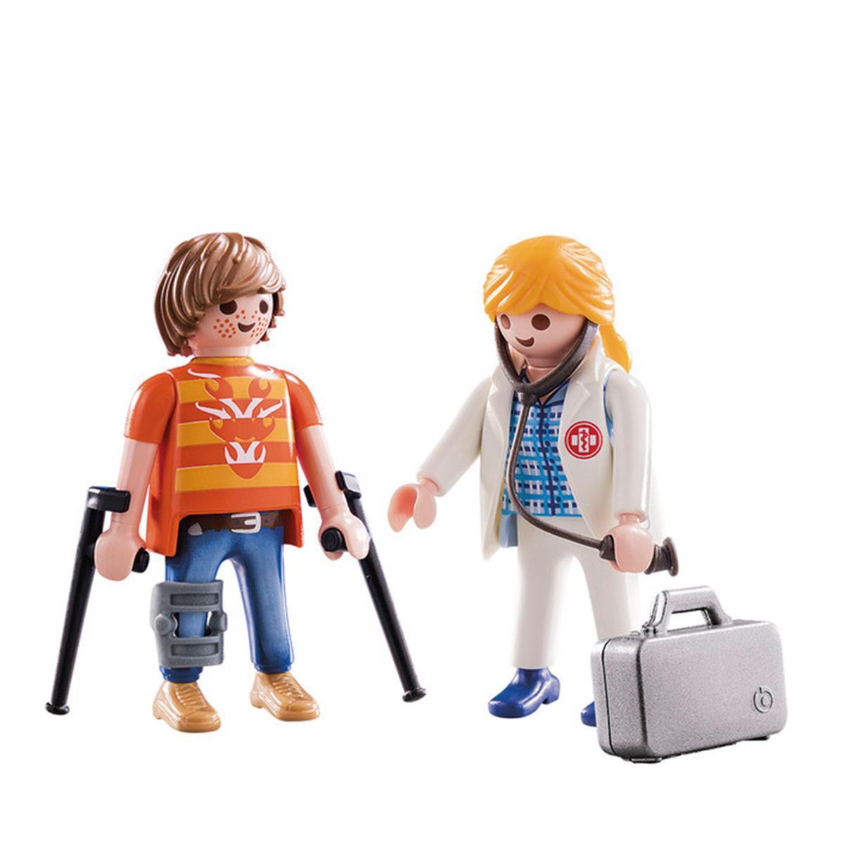 Playmobil - Dúo Pack Doctora y Paciente - 70079 | Playmobil Especiales |  Toys"R"Us España