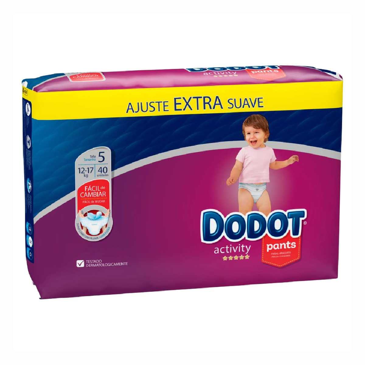 Dodot - Pañales Pants Activity Extra T5 (12-17 kg) 40 Unidades | Pañal  Noche | Toys"R"Us España