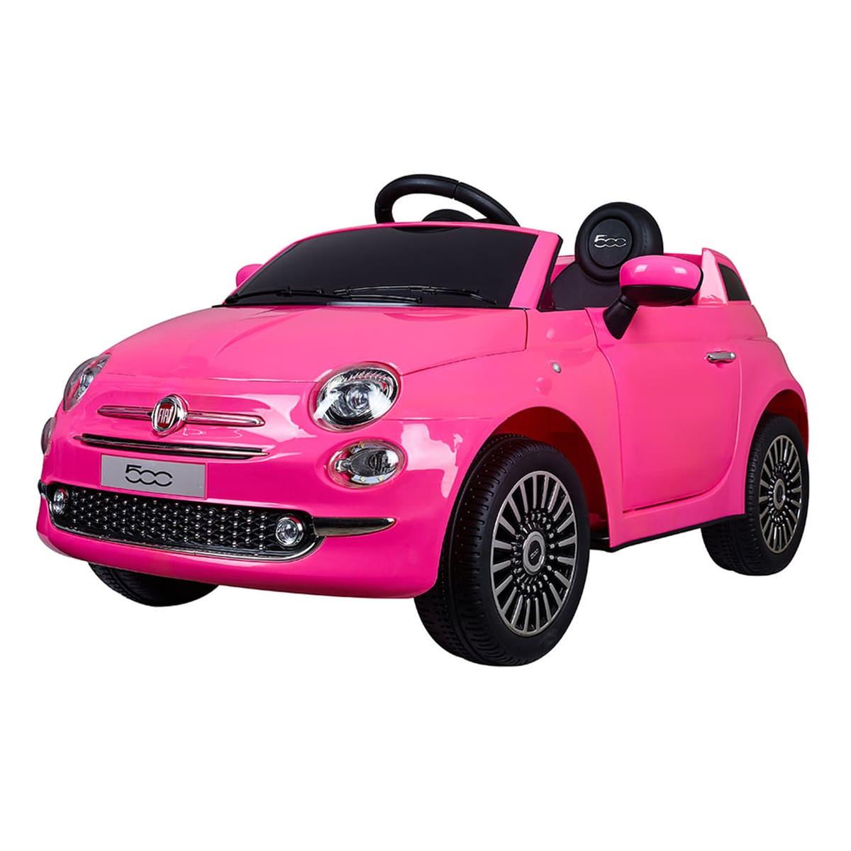 Coche electrico Fiat rosa con radio control | Vehículos de batería |  Toys"R"Us España