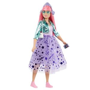 Barbie - Muñeca Pelo Rosa Princess Adventure